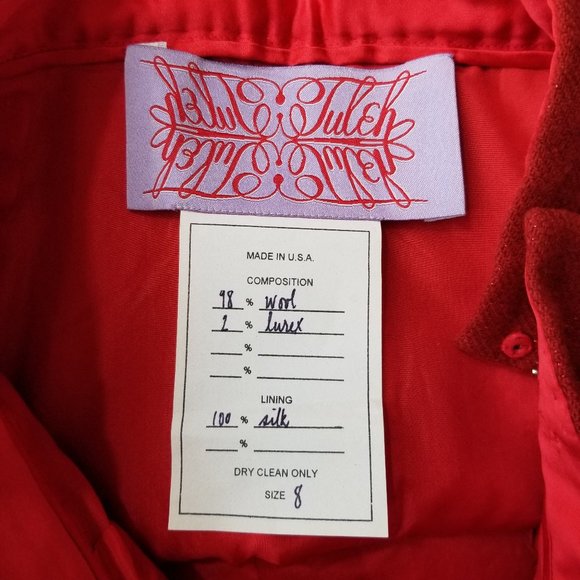 SOLD🌈1990s Tuleh sparkly wool blazer & skirt suit - Picture 9 of 11